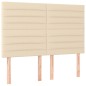 vidaXL Boxspringbett mit Matratze Creme 140x200 cm Stoff vidaXL Boxspringbett mit Matratze Creme 140x200 cm Stoff