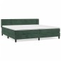 vidaXL Boxspringbett mit Matratze Dunkelgrün 200x200 cm Samt vidaXL Boxspringbett mit Matratze Dunkelgrün 200x200 cm Samt
