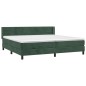 vidaXL Boxspringbett mit Matratze Dunkelgrün 200x200 cm Samt vidaXL Boxspringbett mit Matratze Dunkelgrün 200x200 cm Samt