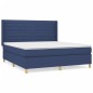 vidaXL Boxspringbett mit Matratze Blau 180x200 cm Stoff vidaXL Boxspringbett mit Matratze Blau 180x200 cm Stoff