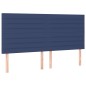 vidaXL Boxspringbett mit Matratze Blau 180x200 cm Stoff vidaXL Boxspringbett mit Matratze Blau 180x200 cm Stoff