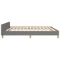 Bettgestell mit Kopfteil Dunkelgrau 180x200 cm Stoff Bettgestell mit Kopfteil Dunkelgrau 180x200 cm Stoff