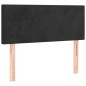 vidaXL Boxspringbett mit Matratze Schwarz 90x200 cm Samt vidaXL Boxspringbett mit Matratze Schwarz 90x200 cm Samt