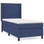 vidaXL Boxspringbett mit Matratze Blau 80x200 cm Stoff vidaXL Boxspringbett mit Matratze Blau 80x200 cm Stoff