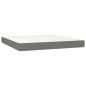 vidaXL Boxspringbett mit Matratze Dunkelgrau 180x200 cm Stoff vidaXL Boxspringbett mit Matratze Dunkelgrau 180x200 cm Stoff