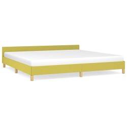 vidaXL Bettgestell ohne Matratze Grün 200x200 cm Stoff