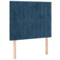 vidaXL Boxspringbett mit Matratze & LED Dunkelblau 80x200 cm Samt vidaXL Boxspringbett mit Matratze & LED Dunkelblau 80x200 cm Samt