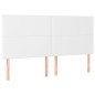 vidaXL Boxspringbett mit Matratze & LED Weiß 160x200 cm Kunstleder vidaXL Boxspringbett mit Matratze & LED Weiß 160x200 cm Kunstleder