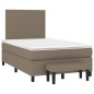 vidaXL Boxspringbett mit Matratze Taupe 120x200 cm Stoff vidaXL Boxspringbett mit Matratze Taupe 120x200 cm Stoff