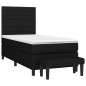 vidaXL Boxspringbett mit Matratze Schwarz 90x190 cm Stoff vidaXL Boxspringbett mit Matratze Schwarz 90x190 cm Stoff