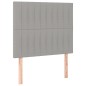 vidaXL Boxspringbett mit Matratze Hellgrau 80x200 cm Stoff vidaXL Boxspringbett mit Matratze Hellgrau 80x200 cm Stoff