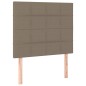 vidaXL Boxspringbett mit Matratze Taupe 90x200 cm Stoff vidaXL Boxspringbett mit Matratze Taupe 90x200 cm Stoff
