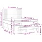 vidaXL Boxspringbett mit Matratze Hellgrau 140x190 cm Stoff vidaXL Boxspringbett mit Matratze Hellgrau 140x190 cm Stoff
