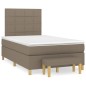 vidaXL Boxspringbett mit Matratze Taupe 120x200 cm Stoff vidaXL Boxspringbett mit Matratze Taupe 120x200 cm Stoff