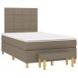 vidaXL Boxspringbett mit Matratze Taupe 120x200 cm Stoff vidaXL Boxspringbett mit Matratze Taupe 120x200 cm Stoff