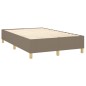 vidaXL Boxspringbett mit Matratze Taupe 120x200 cm Stoff vidaXL Boxspringbett mit Matratze Taupe 120x200 cm Stoff