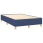vidaXL Boxspringbett mit Matratze Blau 120x200 cm Stoff vidaXL Boxspringbett mit Matratze Blau 120x200 cm Stoff