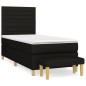 vidaXL Boxspringbett mit Matratze Schwarz 80x200 cm Stoff vidaXL Boxspringbett mit Matratze Schwarz 80x200 cm Stoff