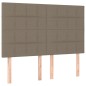 vidaXL Boxspringbett mit Matratze Taupe 140x190 cm Stoff vidaXL Boxspringbett mit Matratze Taupe 140x190 cm Stoff