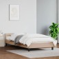 Bettgestell mit Kopfteil Cappuccino-Braun 90x190 cm Kunstleder Bettgestell mit Kopfteil Cappuccino-Braun 90x190 cm Kunstleder