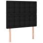 vidaXL Boxspringbett mit Matratze Schwarz 120x200 cm Stoff vidaXL Boxspringbett mit Matratze Schwarz 120x200 cm Stoff