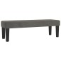 vidaXL Boxspringbett mit Matratze Dunkelgrau 180x200 cm Samt vidaXL Boxspringbett mit Matratze Dunkelgrau 180x200 cm Samt