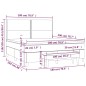 vidaXL Boxspringbett mit Matratze Dunkelgrün 180x200 cm Samt vidaXL Boxspringbett mit Matratze Dunkelgrün 180x200 cm Samt