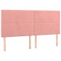 vidaXL Boxspringbett mit Matratze Rosa 180x200 cm Samt vidaXL Boxspringbett mit Matratze Rosa 180x200 cm Samt