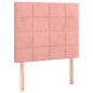 vidaXL Boxspringbett mit Matratze Rosa 80x200 cm Samt vidaXL Boxspringbett mit Matratze Rosa 80x200 cm Samt