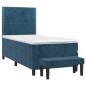 vidaXL Boxspringbett mit Matratze Dunkelblau 90x190 cm Samt vidaXL Boxspringbett mit Matratze Dunkelblau 90x190 cm Samt