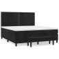 vidaXL Boxspringbett mit Matratze Schwarz 180x200 cm Samt vidaXL Boxspringbett mit Matratze Schwarz 180x200 cm Samt