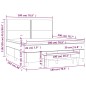 vidaXL Boxspringbett mit Matratze Schwarz 180x200 cm Samt vidaXL Boxspringbett mit Matratze Schwarz 180x200 cm Samt