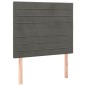 vidaXL Boxspringbett mit Matratze Dunkelgrau 120x200 cm Samt vidaXL Boxspringbett mit Matratze Dunkelgrau 120x200 cm Samt
