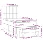 vidaXL Boxspringbett mit Matratze Dunkelblau 90x190 cm Samt vidaXL Boxspringbett mit Matratze Dunkelblau 90x190 cm Samt
