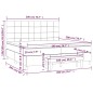 vidaXL Boxspringbett mit Matratze Hellgrau 200x200 cm Samt vidaXL Boxspringbett mit Matratze Hellgrau 200x200 cm Samt