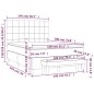vidaXL Boxspringbett mit Matratze Dunkelgrün 140x190 cm Samt vidaXL Boxspringbett mit Matratze Dunkelgrün 140x190 cm Samt