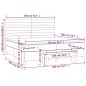vidaXL Boxspringbett mit Matratze Dunkelgrün 200x200 cm Samt vidaXL Boxspringbett mit Matratze Dunkelgrün 200x200 cm Samt