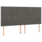 vidaXL Boxspringbett mit Matratze Dunkelgrau 180x200 cm Samt vidaXL Boxspringbett mit Matratze Dunkelgrau 180x200 cm Samt