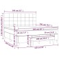 vidaXL Boxspringbett mit Matratze Dunkelgrün 160x200 cm Samt vidaXL Boxspringbett mit Matratze Dunkelgrün 160x200 cm Samt