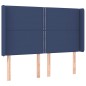 vidaXL Boxspringbett mit Matratze & LED Blau 140x190 cm Stoff vidaXL Boxspringbett mit Matratze & LED Blau 140x190 cm Stoff