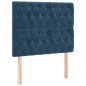 vidaXL Boxspringbett mit Matratze Dunkelblau 120x200 cm Samt vidaXL Boxspringbett mit Matratze Dunkelblau 120x200 cm Samt