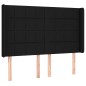vidaXL Boxspringbett mit Matratze & LED Schwarz 140x190 cm Stoff vidaXL Boxspringbett mit Matratze & LED Schwarz 140x190 cm Stoff