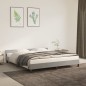 vidaXL Bettgestell mit Kopfteil Hellgrau 180x200 cm Samt vidaXL Bettgestell mit Kopfteil Hellgrau 180x200 cm Samt