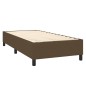vidaXL Boxspringbett mit Matratze & LED Dunkelbraun 100x200 cm Stoff vidaXL Boxspringbett mit Matratze & LED Dunkelbraun 100x200 cm Stoff