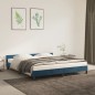 Bettgestell mit Kopfteil Dunkelblau 180x200 cm Samt Bettgestell mit Kopfteil Dunkelblau 180x200 cm Samt