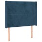 vidaXL Boxspringbett mit Matratze & LED Dunkelblau 90x190 cm Samt vidaXL Boxspringbett mit Matratze & LED Dunkelblau 90x190 cm Samt