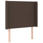 vidaXL Boxspringbett mit Matratze & LED Braun 100x200 cm Kunstleder vidaXL Boxspringbett mit Matratze & LED Braun 100x200 cm Kunstleder