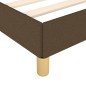 Bettgestell mit Kopfteil Dunkelbraun 160x200 cm Stoff Bettgestell mit Kopfteil Dunkelbraun 160x200 cm Stoff