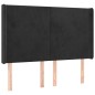 vidaXL Boxspringbett mit Matratze & LED Schwarz 140x200 cm Samt vidaXL Boxspringbett mit Matratze & LED Schwarz 140x200 cm Samt