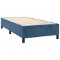 vidaXL Boxspringbett mit Matratze & LED Dunkelblau 90x200 cm Samt vidaXL Boxspringbett mit Matratze & LED Dunkelblau 90x200 cm Samt